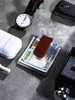 Mens PU Leather Magnetic Money Clip Mini Wallet Currency Cash Clip ID Card Clip Slim Vintage Portable Business Card Holder 5