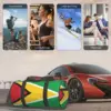 Gym Bag Guyana National Flag Sports Bag with Shoes Cool Men's Outdoor Design Handbag Cute Travel Fitness Bag 6