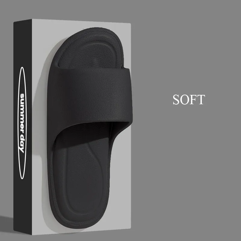 Женские домашние тапочки WDZKN 2024, летние плоские тапочки, лаконичные однотонные легкие тапочки EVA для ванной, спальни, отеля, пары