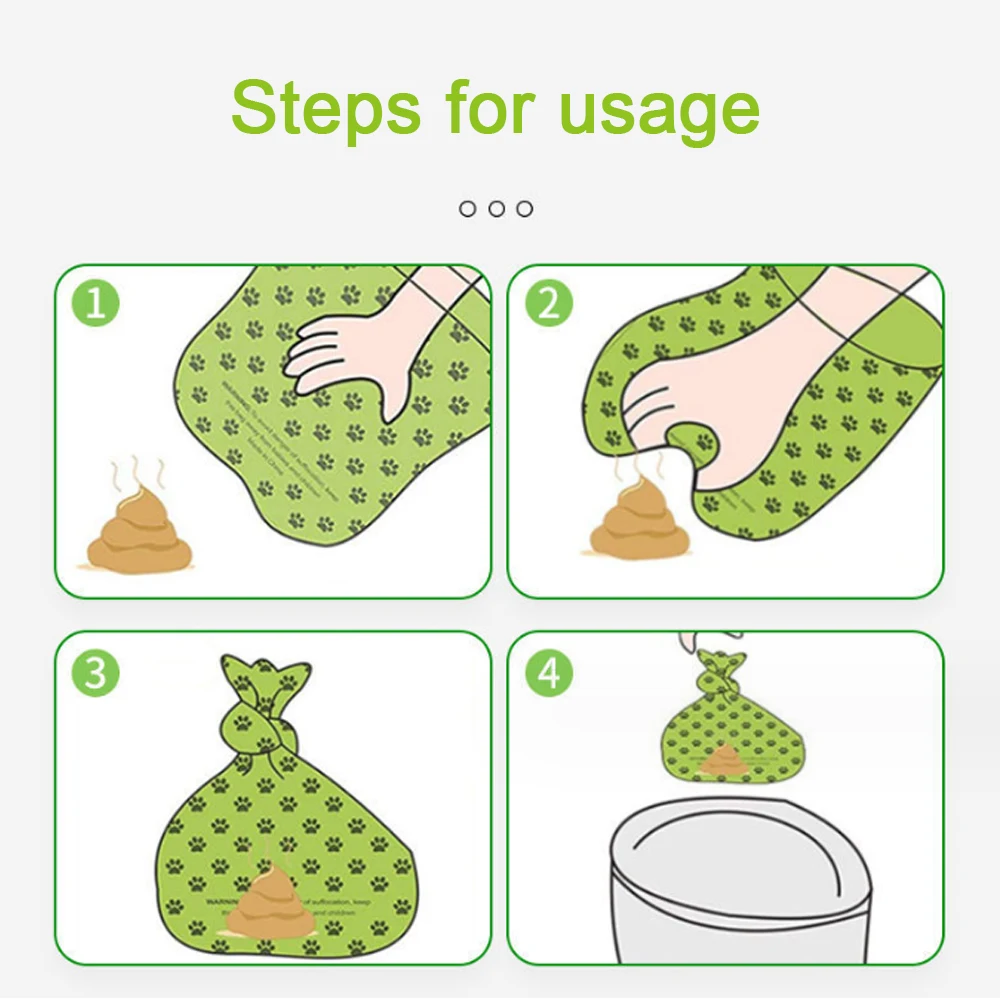 Dog Poop Bag Dog Poop Bag Dispenser Pet Cleaning Products Biodegradable Dog Poop Bags Large Cat Waste Bag Holder Outdoor Home Clean 15 Bags / Roll