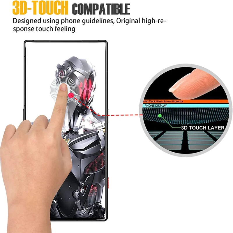 4-Pack Premium Tempered Glass Screen Protectors