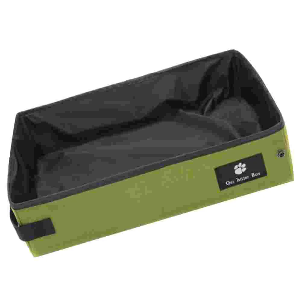 

Cat Accessories Collapsible Litter Box Supplies Trash Can Pet Supply Travel Toilet Garbage Bins