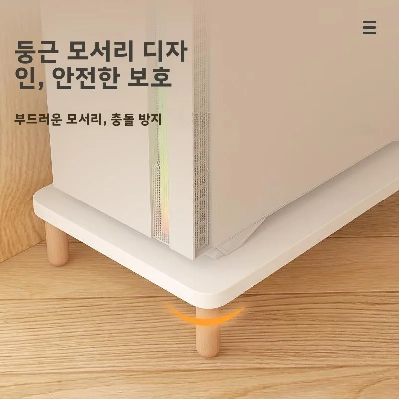 데스크탑 컴퓨터 케이스 브래킷 스탠드 라이저 싱글 레이어 정리대, 책상 아래 PC 본체 배치용, 스터디룸용