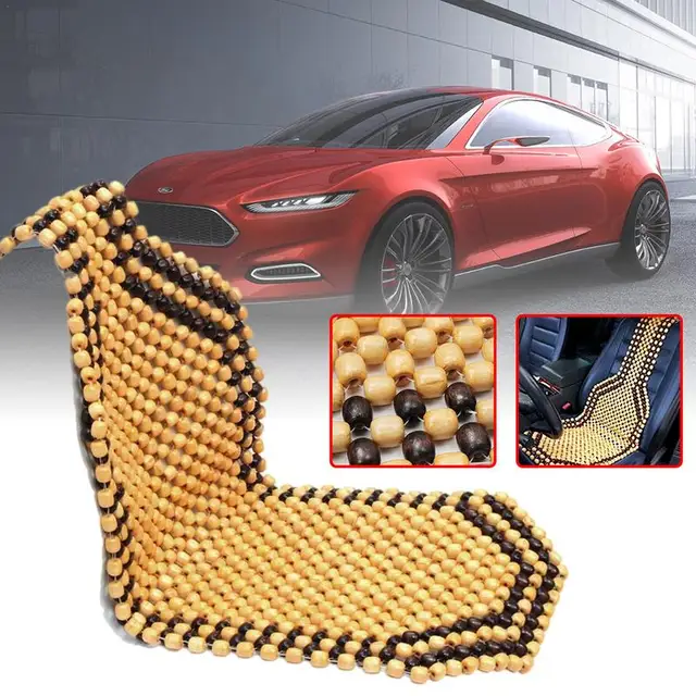 Universial Summer Cool Wood Wooden Bead Seat Cover Massage Cushion Chair Cover For Car Auto Office Home Van Bus Truck A Perfect Accessory for Comfort and Style!