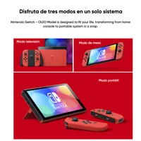 Nintendo Switch OLED-модель 7-дюймовый экран Ручка Joy-Con Улучшенная аудио регулируемая консоль Стабильный режим ТВ Видеоигра — изображение 5