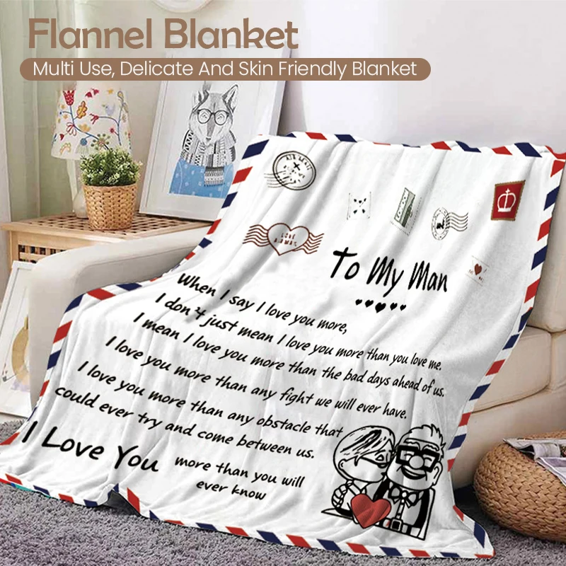 

Super Soft Flannel Blanket To My Daughter Son Granddaughter From Mom Dad English Version Sofa Bed Throw Blankets Birthday Gifts