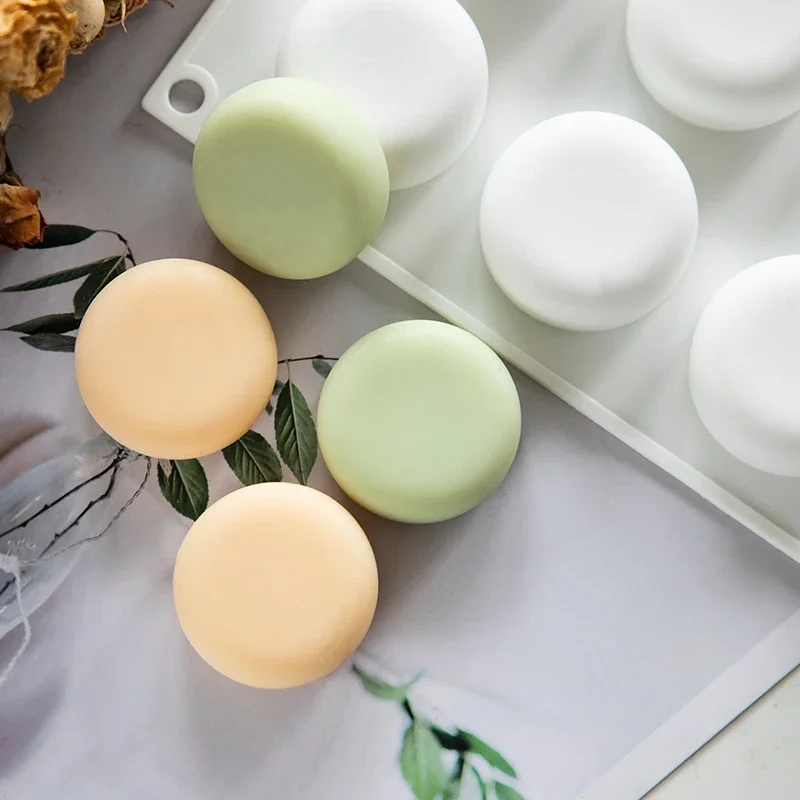 VERIDIAN 15-hole Round Silicone Mold DIY Handmade Soap Molds for Soap Making 3d Christmas Molds Baking Accessories
