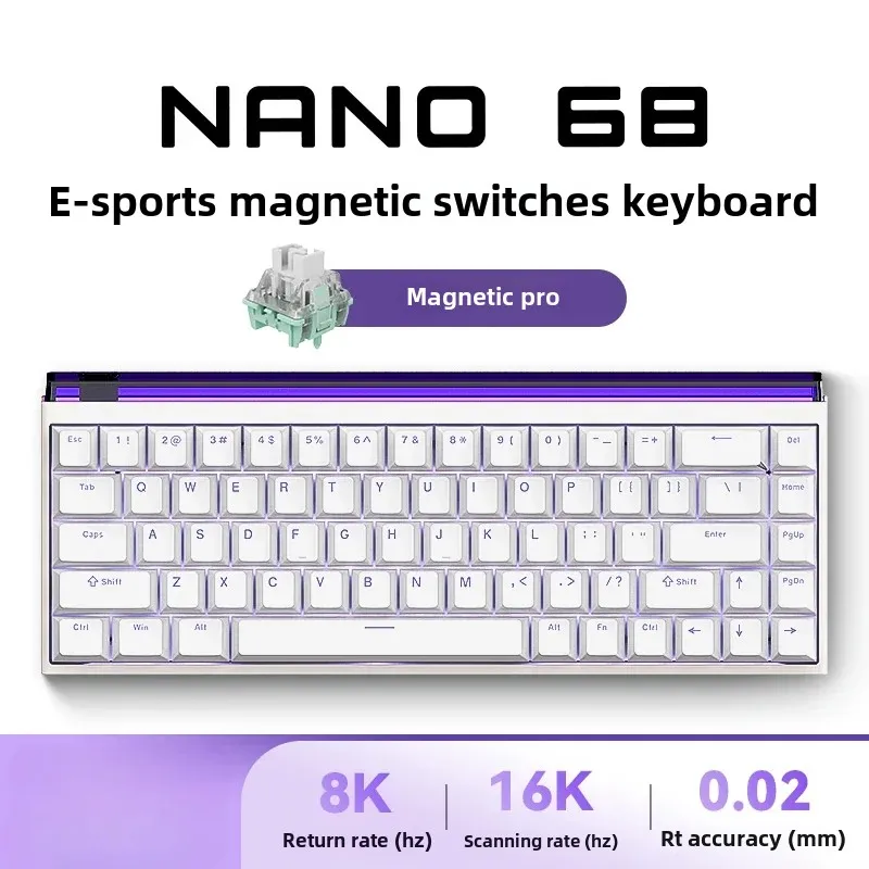 MADLIONS NANO68 Gaming Magnetic Switch Keyboard 68 Key Web Drive