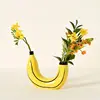 Creative Resin Banana Vase Flower Arrangement Decoration Simulated Fruit Banana Artifact Funny Vases Pots  Home Decoration 1