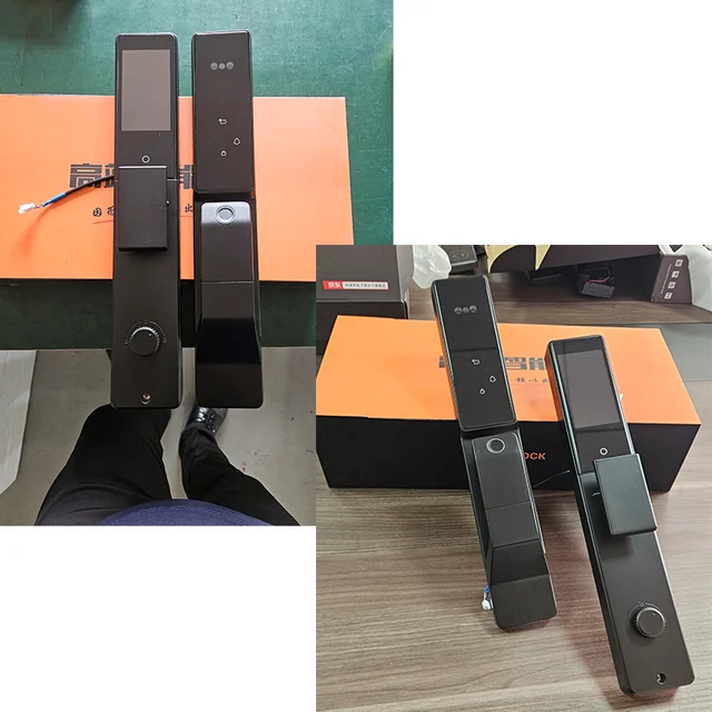 Alexa Voice Control Smart Door Lock Tuya APP 3D Face Recognition Electronic Digital Smart Door Lock With Camera 6