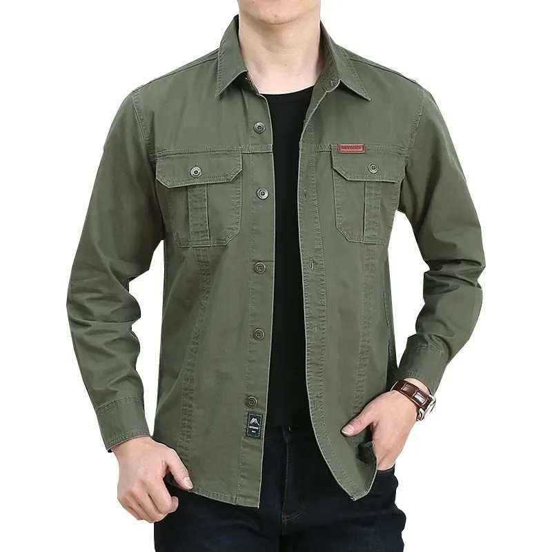Men Shirts High Quality Luxury Brand Outdoor Long Sleeve Man Clothes Fashion Elegant Men's Shirt Casual Oversize Denim Mens Male