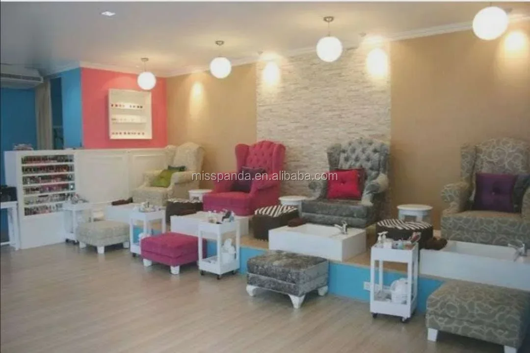 Pedicure Chair,Beauty Luxury Pipeless Pedicure Chair Spa Massage Chairs Portable Basin Foot Spa Bow