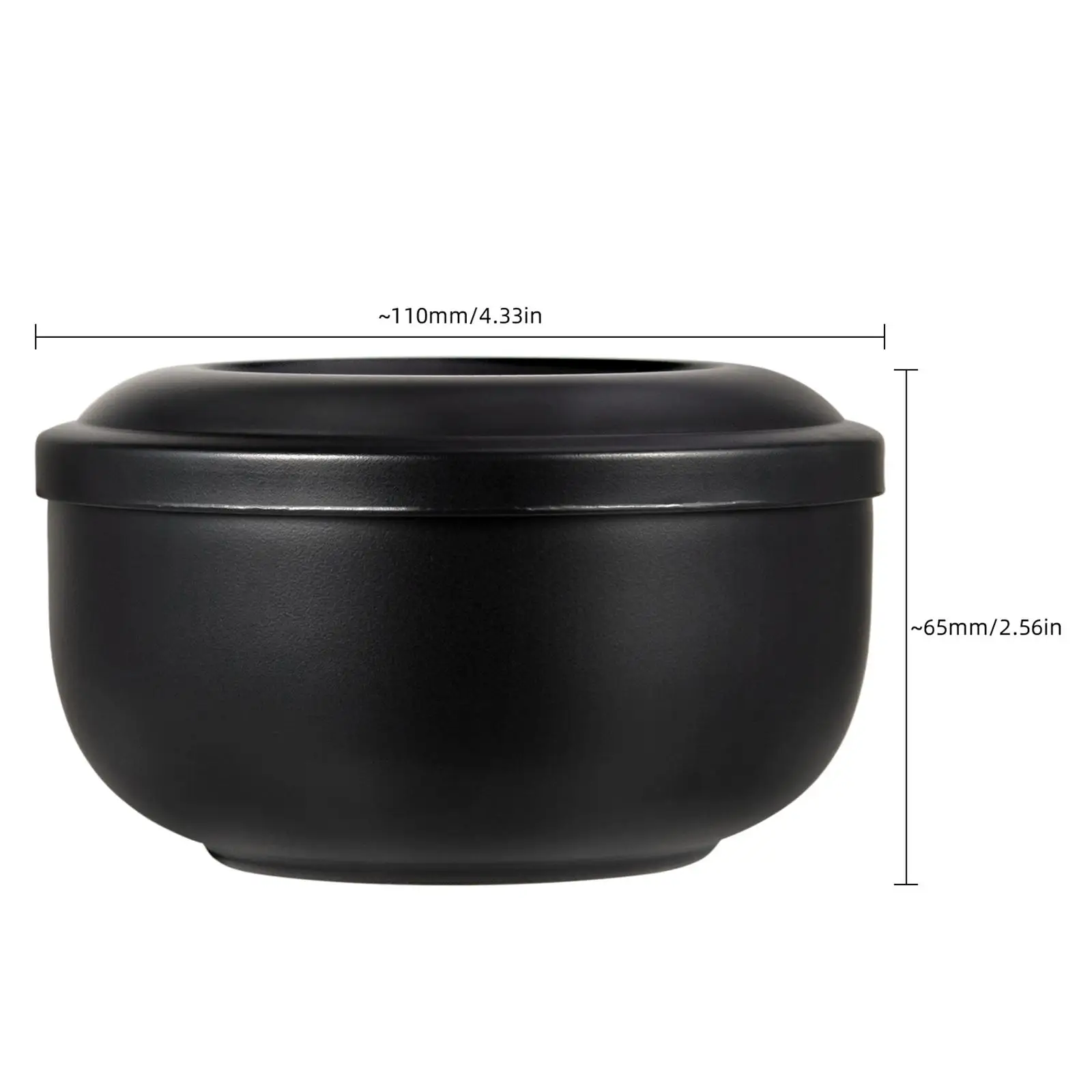 Shaving Bowl with Lid Heavy Duty Easier to Lather and Clean Luxury Shaving Mug Container Soap Cream Bowl for Grandfather Father