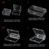 Acrylic Transparent Box Lid Jewelry Candy Storage Box Badge Commemorative Coin Storage Box Personal Postcard Box Home Accessory 6