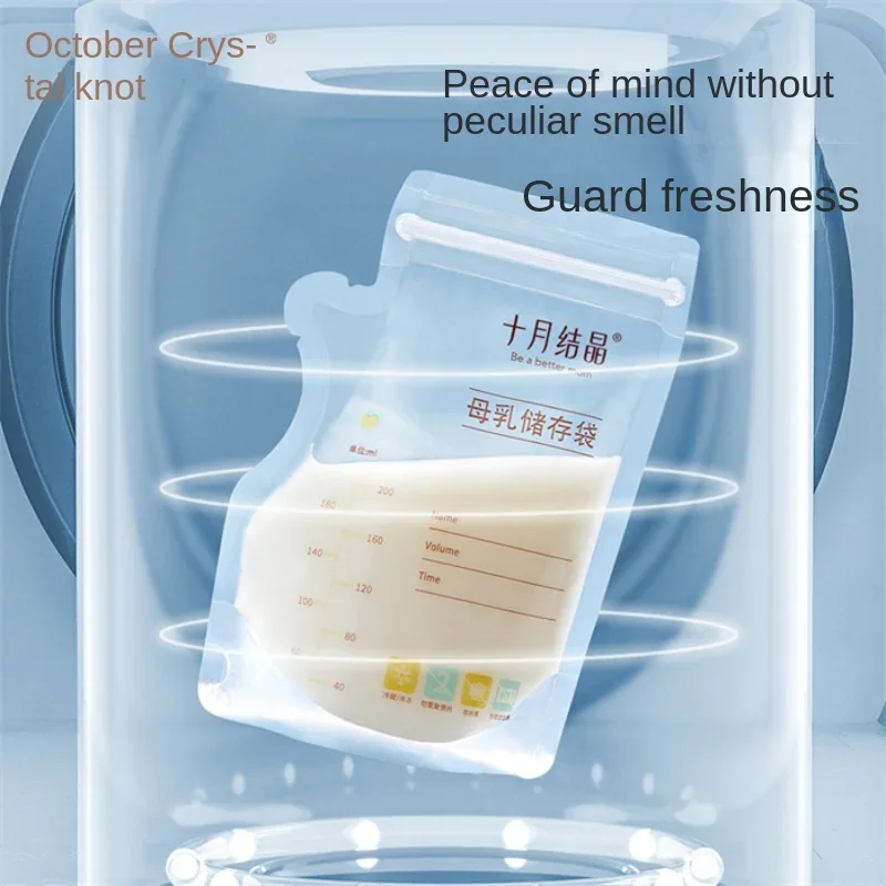 30/36Pcs Breast Milk Storage Fresh Bags 200ML Safe BPA Free Milk Storage & Freezing Bag Container for Baby Infants Newborn