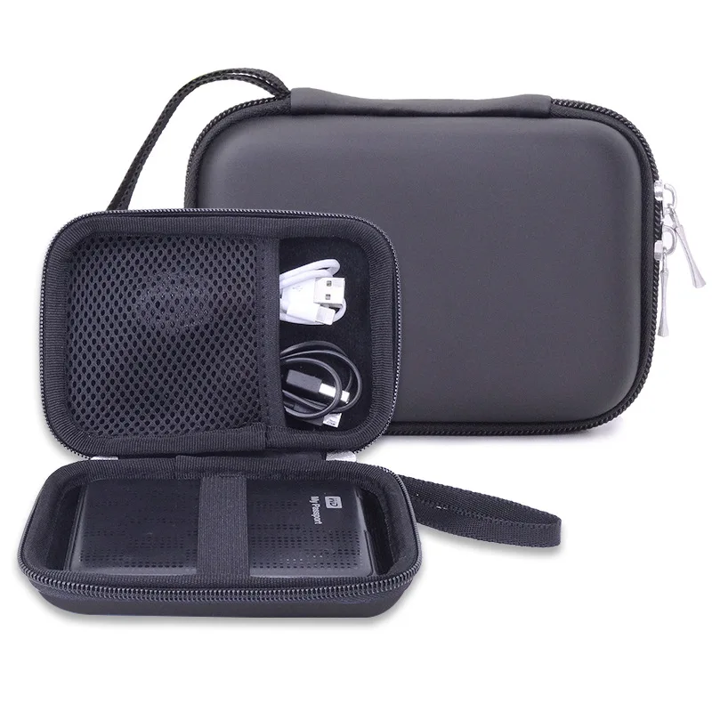 Portable External Hard Drive Zipper Case Bag Pouch Protector