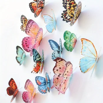 36pcs Watercolor Butterfly Decor Set 1