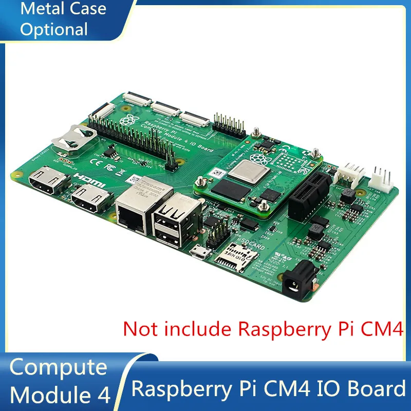 

Компьютерный модуль Raspberry Pi 4, плата ввода-вывода с поддержкой нескольких функциональных интерфейсов, слот PCIE для Raspberry Pi CM4 IO, опционально