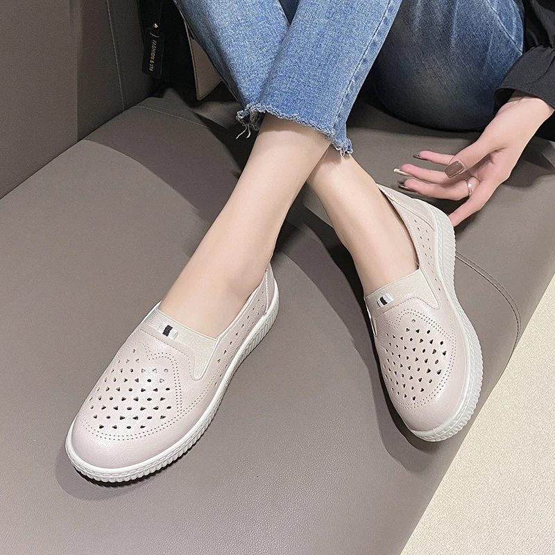 

Women's Shoes 2023 New Shallow Mouth Women's Vulcanize Shoes Summer Solid Color Fashion Round Toe Light Classic Sneakers Zapatos
