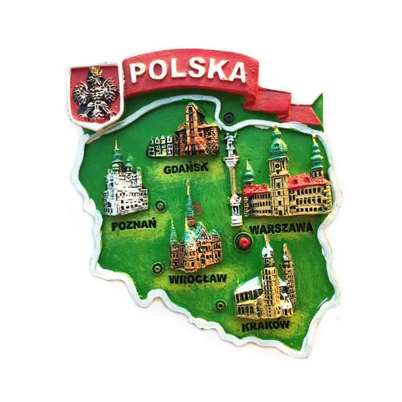 Magnetic Fridge Magnets Magnetic Sticker Magnetic Fridge Stickers Europe Poland 3D Fridge Magnets