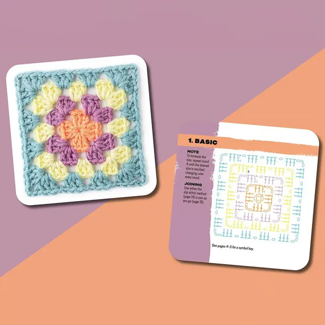 Granny Square Card Deck Crochet Kit 5