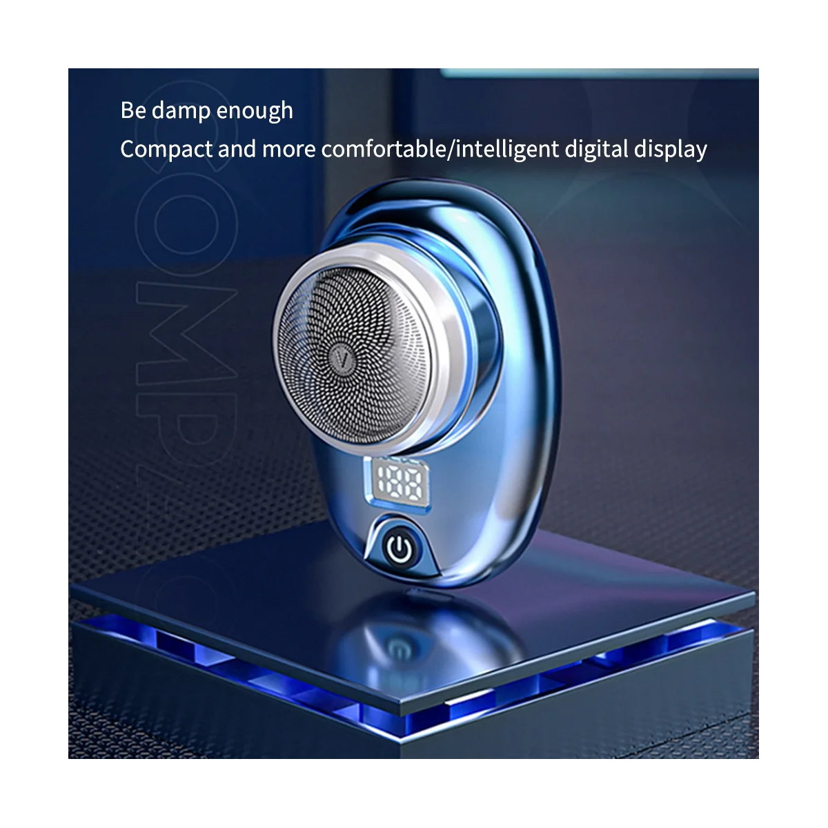Mini Electric Travel Shaver for Men Pocket Size Washable Rechargeable Portable Painless Cordless Trimmer Silver 6