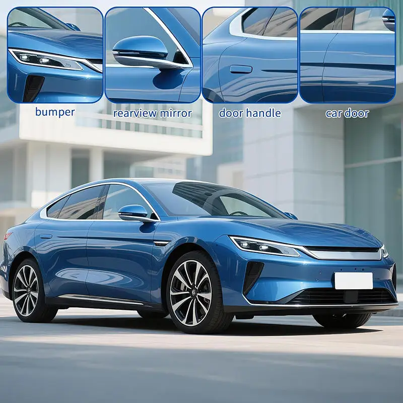 Bumper Scuff Plate BarRearview Mirror Anti-collision Protector Sticker Car Door Edge Transparent Anti Scratch Protection Strip