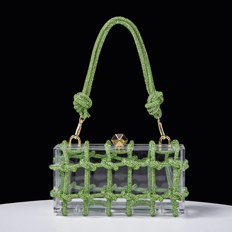 Acrylic Clutch Armpit Bags Formal Evening Bag Elegant Wedding Underarm Bag
