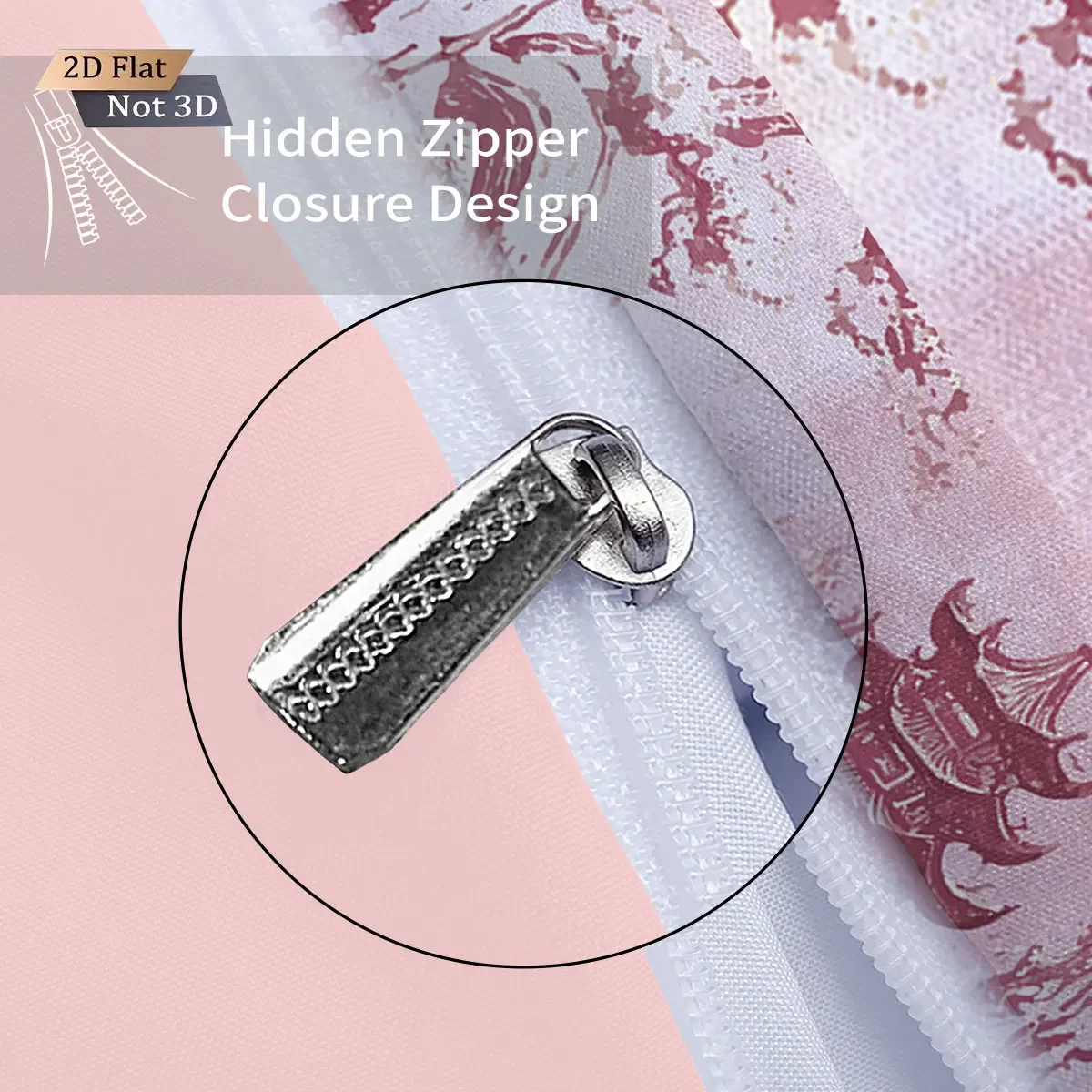 3pcs pink antique architectural print coreless bedding comfortable multi size bedroom dormitory duvet covers, machine washable