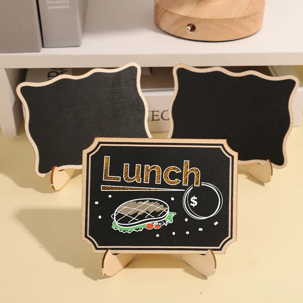 Mini Chalkboards Reusable Chalkboards Wooden Blackboard 10/5/1Pack For Weddings Birthday Parties Message Board Signs Decoration wooden blackboard wooden chalkboard