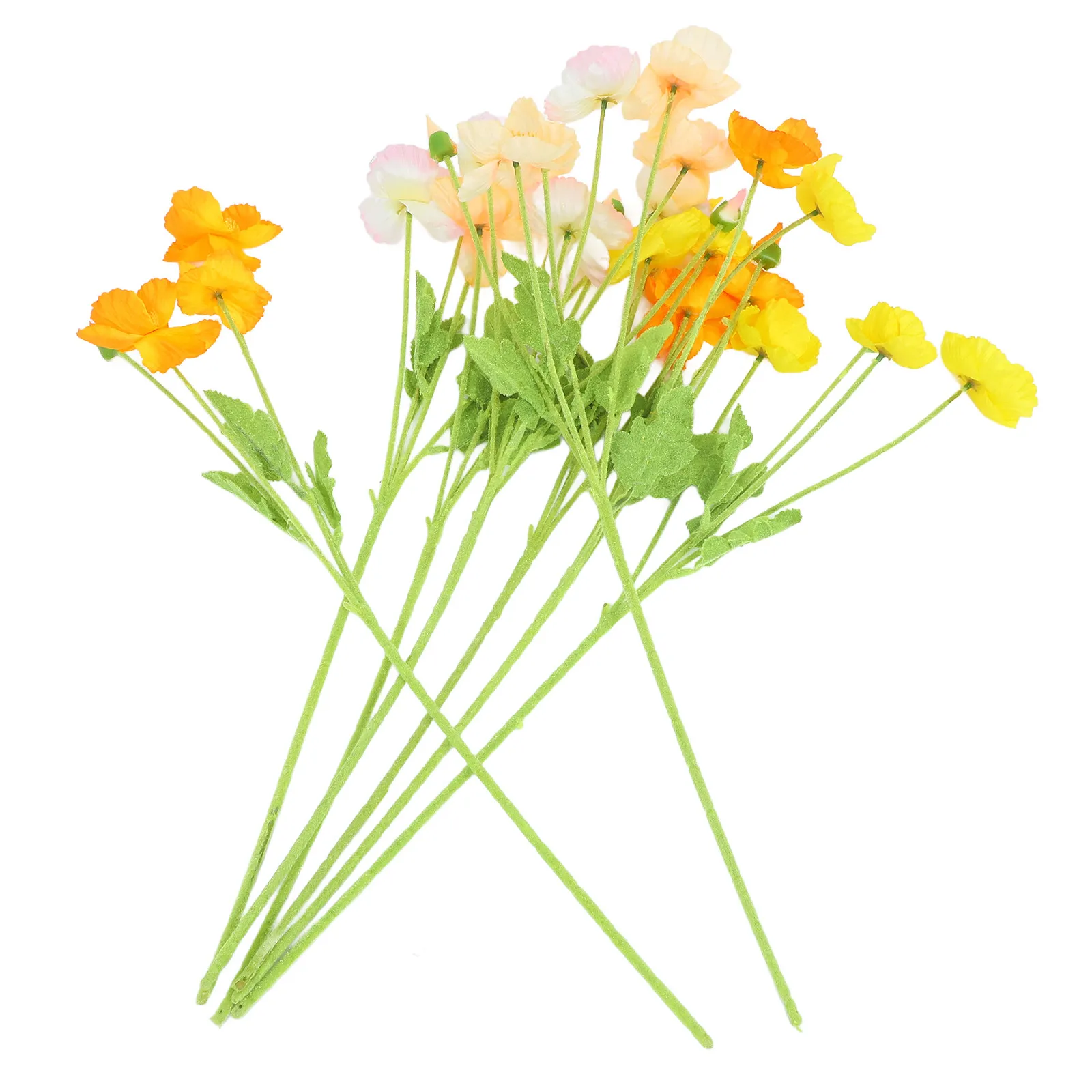 8개의 생생한 시뮬레이션 꽃꽂이 꽃다발, 우아한 테이블 세팅, 거실 꽃병 장식, 사진 촬영용 인조 꽃 장식