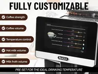 Fully Automatic Espresso Machine With Grinder - 19 Customizable Coffee Options - Auto-Cleaning For Easy Maintenance - Milk-Foam 2