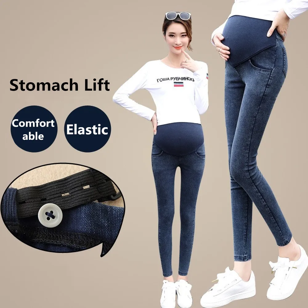 Jeans Women Pregnancy Maternity Clothing Jeans Black Pants For Pregnant Women Clothes Nursing Trousers Denim Jeans Womens 3