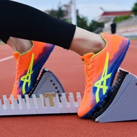 Spikes Athletics Shoes Running Men Middle School Training Track Track Field Shoes Professional High Jump With Metal Nails Shoes 1