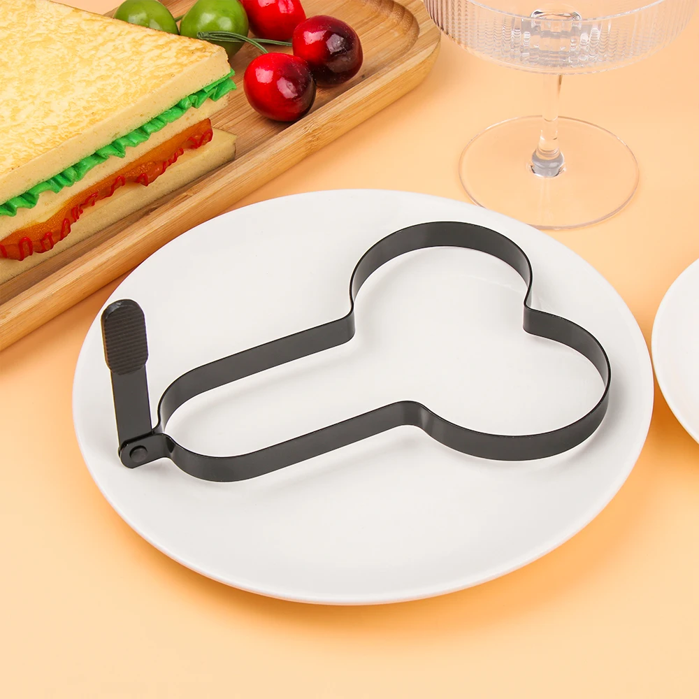 Funny Egg Fryer with Handle Non-Stick Fried Egg Rings Mold Stainless Steel  Spoof Penis And Breast Shaped Omelette Mold