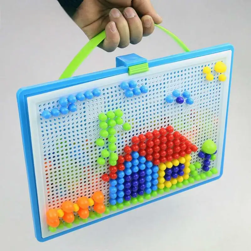 3D Puzzle Toys 296pcs 3D Puzzle Educational STEM Toys Mushroom Grain Design Boxed Building Board Games for Kids Learning Activities
