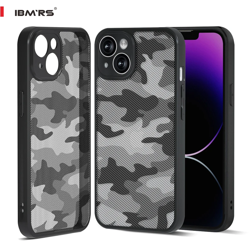 

IBMRS for Apple iPhone 14 plus Case 6.7 Inches camo Hard Back Shockproof Advanced Protective Soft TPU Frame Cover