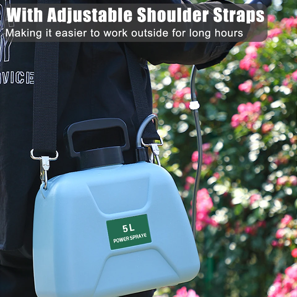 Spruzzatore Elettrico Portatile Ricaricabile Da 2 Litri Per Giardino E Casa In Nero~p224706386