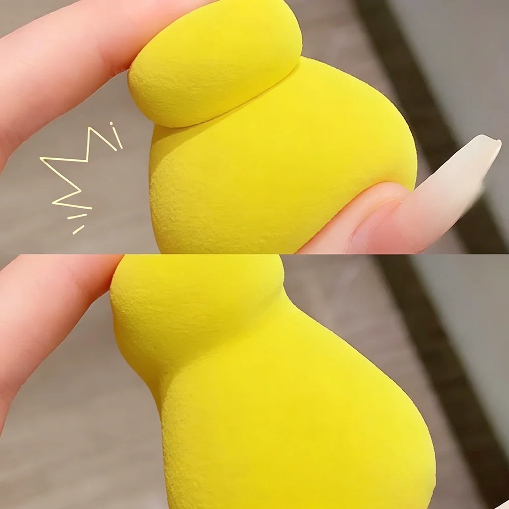 망고 모양 소프트 메이크업 스펀지 블렌더 페이스 뷰티 화장품 과일 파우더 퍼프 물에 담가서 부풀어오르는 블렌더 메이크업 도구