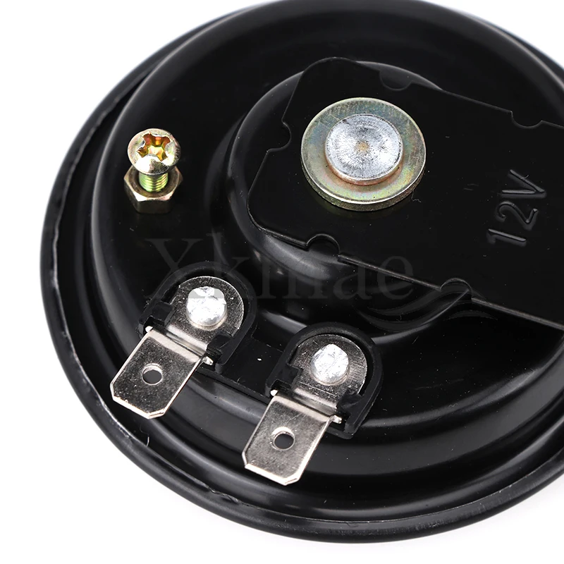 Motorcycle Electric Horn Scooter Horn Motorcycle Universal 12V 24V 48V 60V Waterproof Round Loud Speaker Scooter Off-road Vehicle ATV