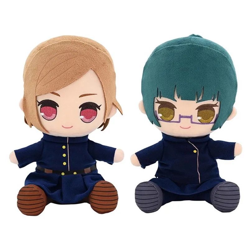 

New Original Anime Jujutsu Kaisen Zenin Maki Nobara Kugisaki Plush For Girls Boys 25CM Kids Stuffed Toys Children Gifts