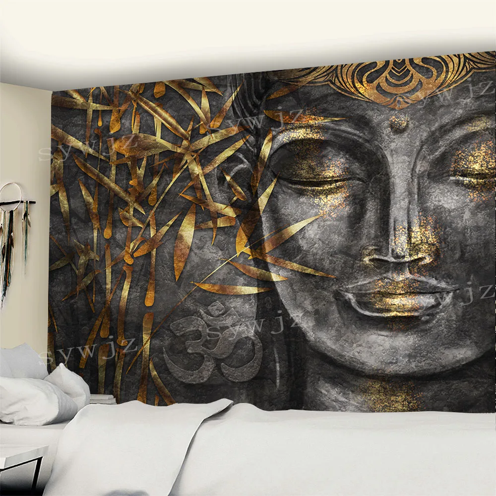 Indian Buddha Meditation Home Decoration Tapestry Mandala Tapestry Hippie Bohemian Decorative Yoga Mat Bedroom Wall Decor Tapiz