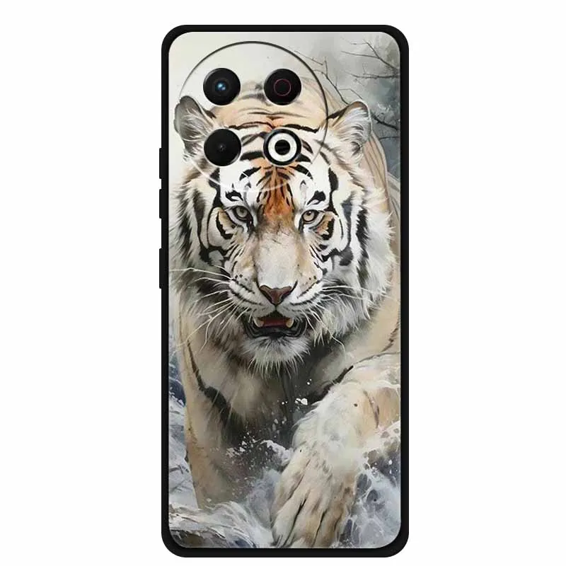 Black Silicone Soft Phone Case - Protective Back Cover