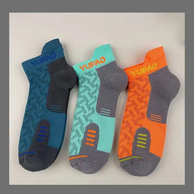 1/3Pairs Professional Marathon Running Sock Outdoor  Sports Fitness  Thickened Cushioned Short Tube Low Cut Boat Ankle Socks 6