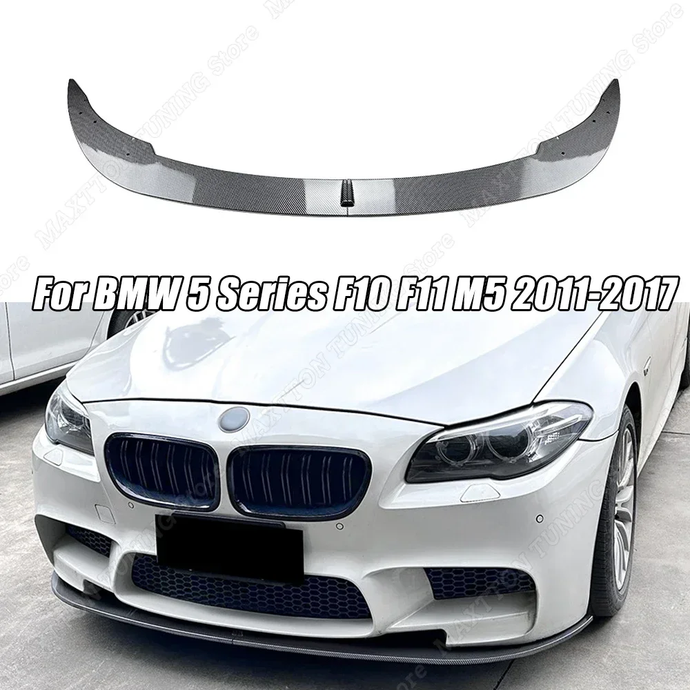 

2 шт. для BMW 5 серии F10 F11 M5 2011 2012-2017 комплект для переднего бампера, губ, спойлер, утка, сплиттер, диффузор, боди-комплекты, блеск, черный