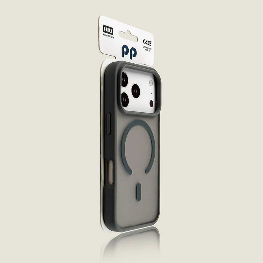 Translucent Matte MagSafe Case with Magnetic Wireless Charging and Shockproof Protection
