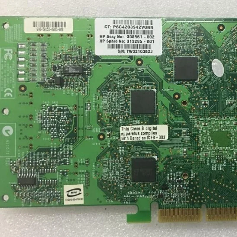 Видеокарта Quadro4 980 XGL AGP 8X 313285-001for XW8000 |