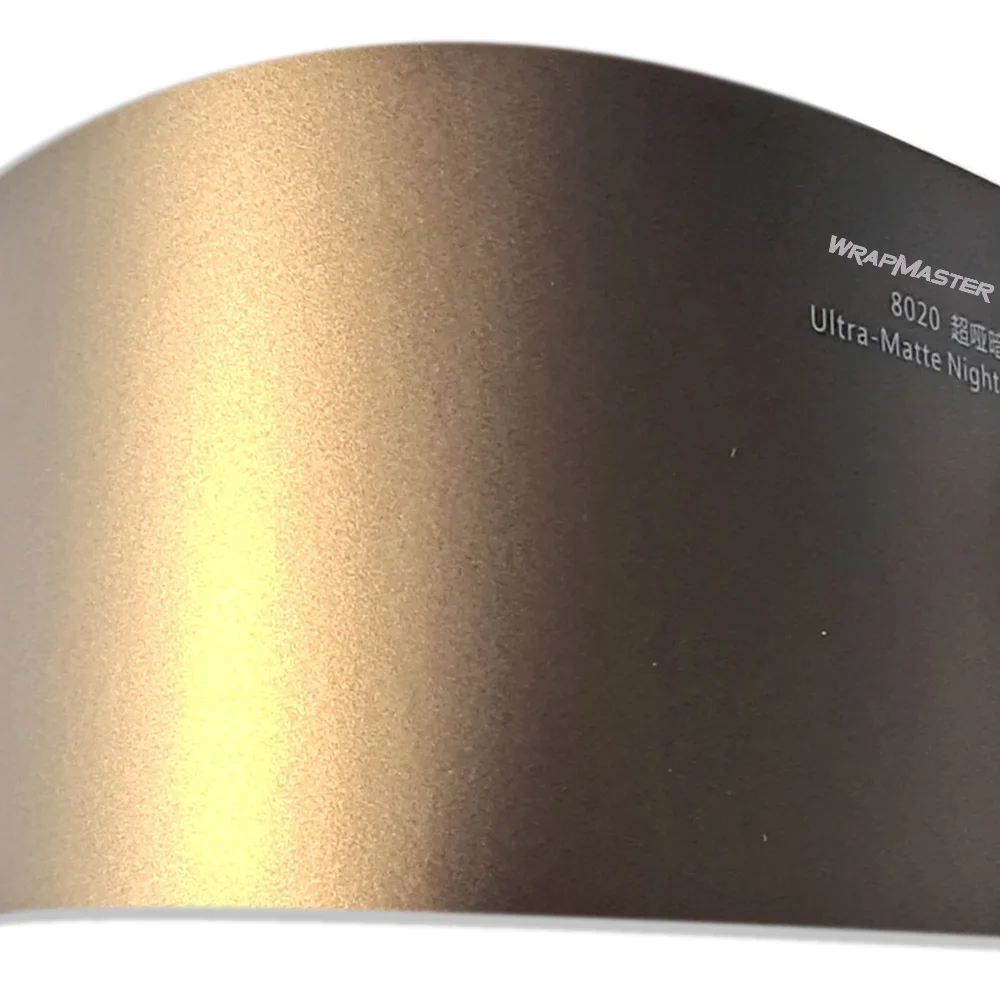 Pellicola Avvolgente Per Auto Ultral Matte Metal Flake Vinyl Produzione In Fibra Di Carbonio Night Gold