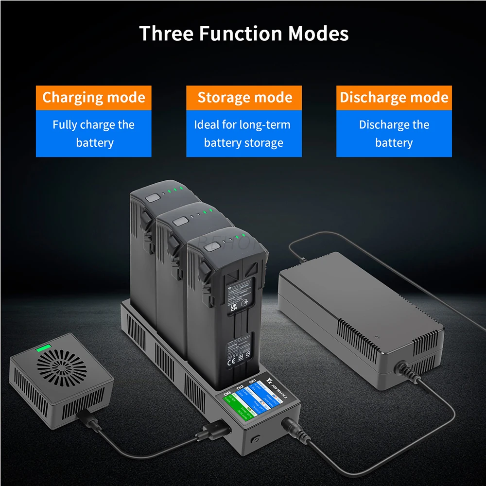 Description Picture 6 of itemCharger Hub For Mavic 3 Digital Display Battery Fast Charging Multi Charge For DJI Mavic 3 Pro/Mavic 3 Classic Drone Accessories