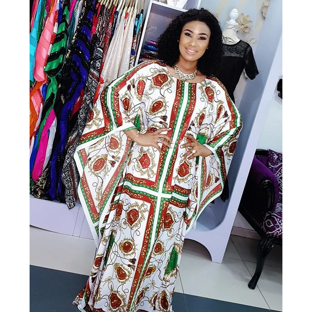 Elegant Lady Autumn Vintage Patchwork Maxi Mermaid African Dresses for Women Bazin Riche Party Evening Dress